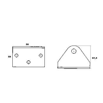 STAINLESS STEEL SQUARE SUPPORT EXTERNAL P.