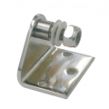 Angled bracket with reverse  with self-locking nut