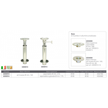 TELESCOPIC SUPPORT MM. 450/680