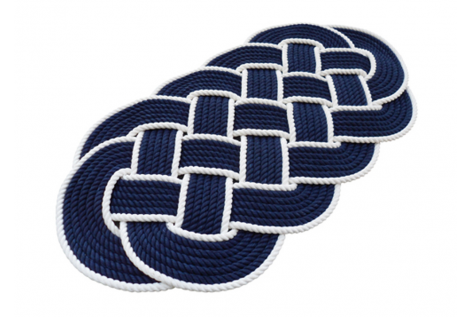 ROPE CARPET BLUE-WHITE