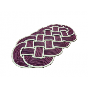 ROPE CARPET BORDEAUX-HEMP
