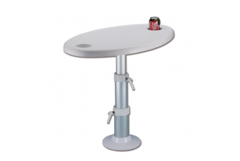 Table With Tritelescopic Base and Top With Seat For Glasses