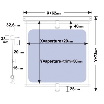 Oceanair roller blind for hatches and windows