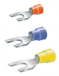 Insulated fork terminals