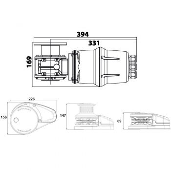 Lewmar VX2 winch