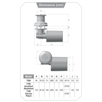 Capstan T700 Lofrans winch