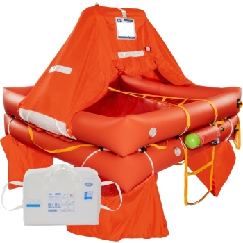 Life Raft Over 12 Miles 6 Person Eurovinil ISO 9650 Suitcase