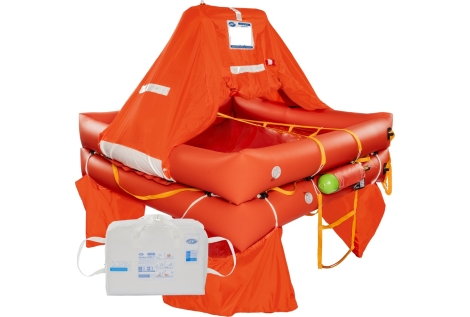 Life Raft Over 12 Miles 6 Person Eurovinil ISO 9650 Suitcase
