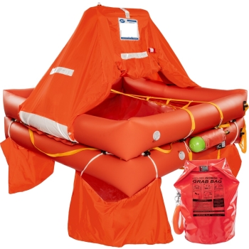 Life Raft Over 12 Mile Eurovinil ISO 9650 + Grab Bag